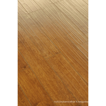 Plancher stratifié par grattoir à la main commercial de E3 HDF AC3 de 12.3mm E1